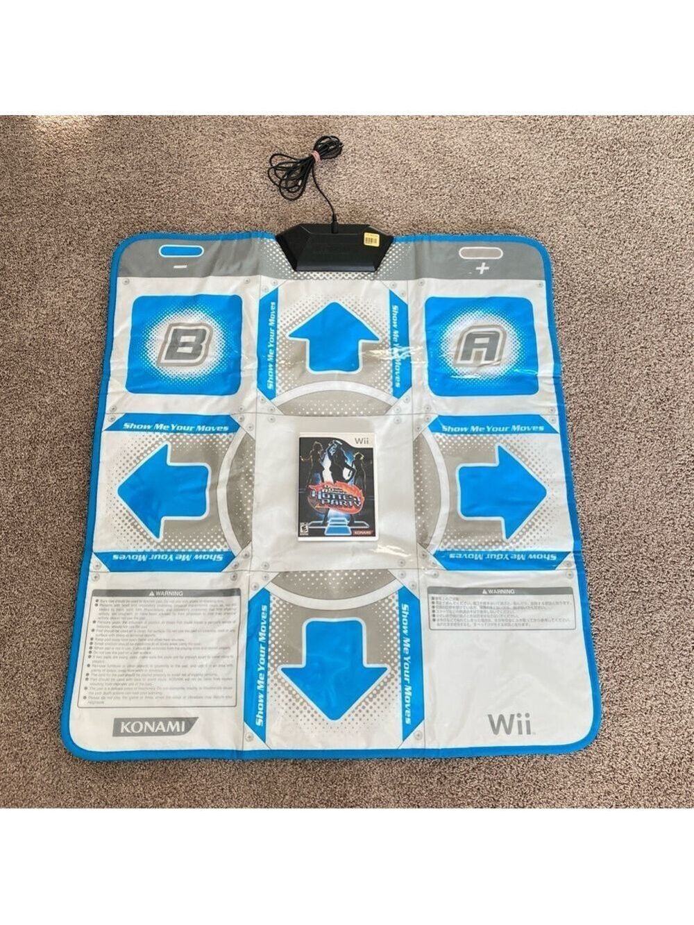 Nintendo Wii Dance Dance Revolution (DDR) Mat + Game Hottest Party 1